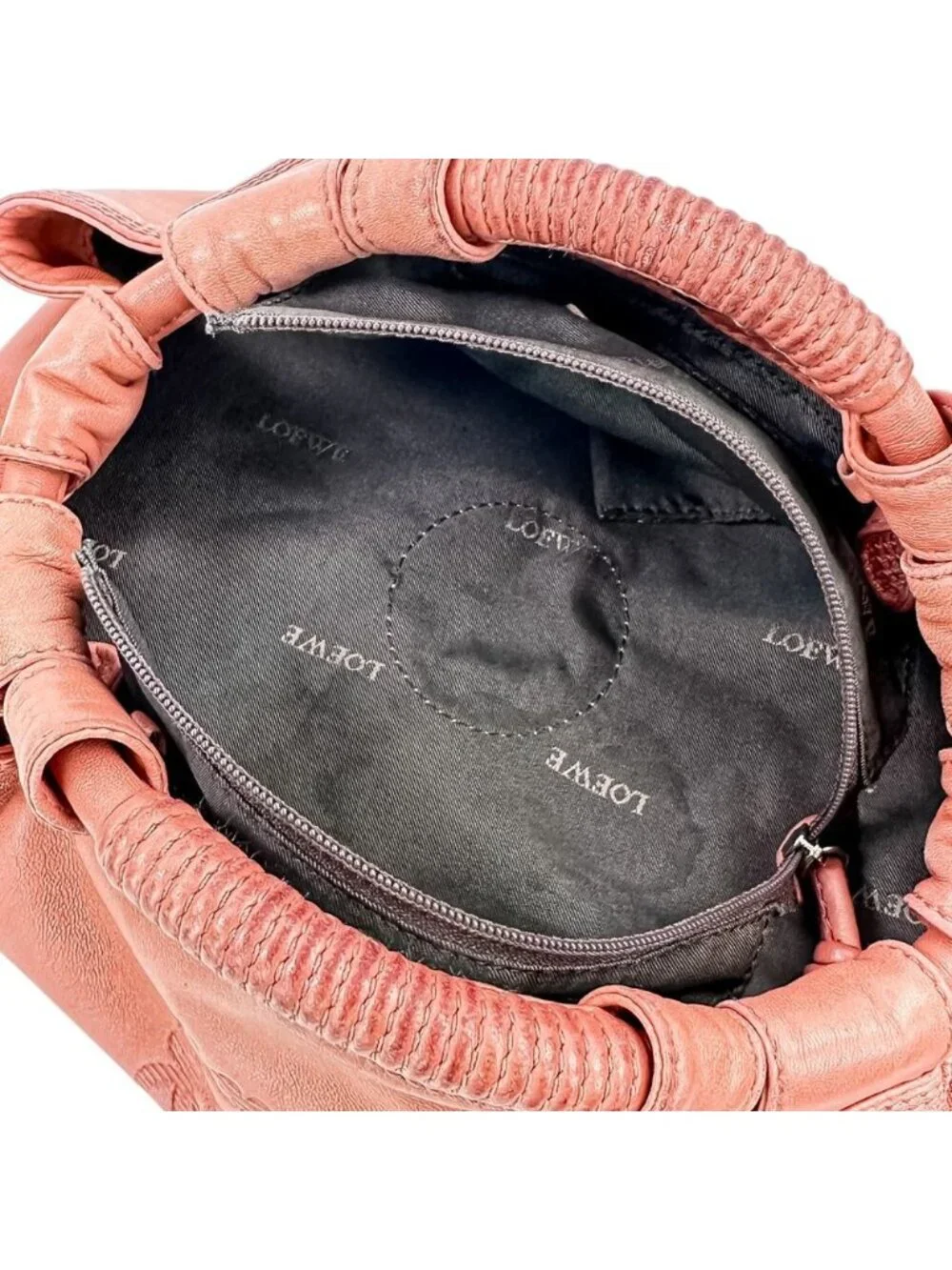 Loewe Nappa Aire Leather Mini Shoulder Bag Pink